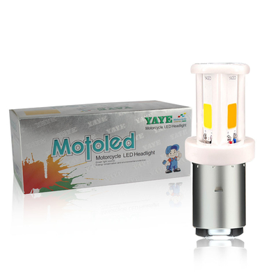 H4 HS1 BA20D H6 Ceramic White Yellow Amber Motorcycle Headlight Bulb AC/DC8-80V