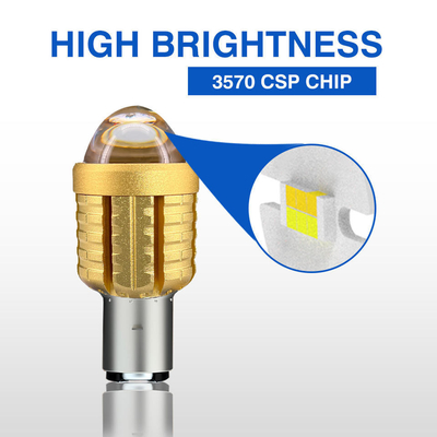 P15D H6M Motorbike Headlight Bulb Dual Color Led H4 Motorcycle Bulb