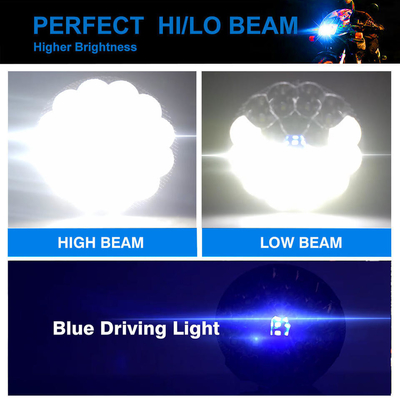 XYL-NZ 4500LM 15 Lamp Blue Drl Hi Lo Beam Motorcycle Led Bulbs
