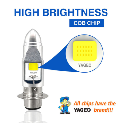 HS1 BA20D H6 White Motorcycle Led Headlight Bulb 1000lm High Low Beam