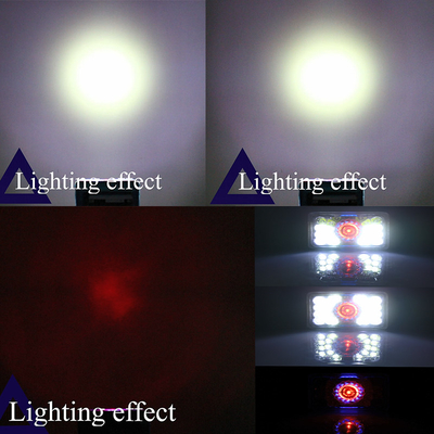High Power Limit Lumen 18 Beads Motorcycle LED Square Headlight