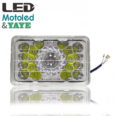 High Power Limit Lumen 18 Beads Motorcycle LED Square Headlight