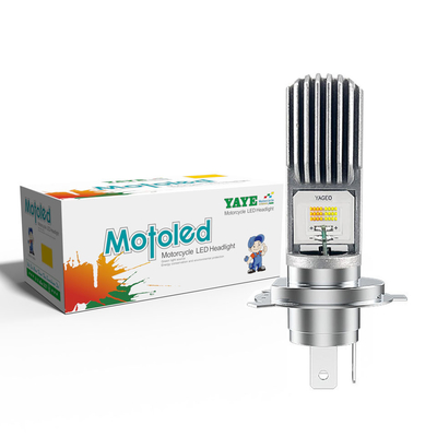 1200lm H6 Led Headlight Bulb For Motorcycle BA20D Headlight 50000 Hours Lifespan