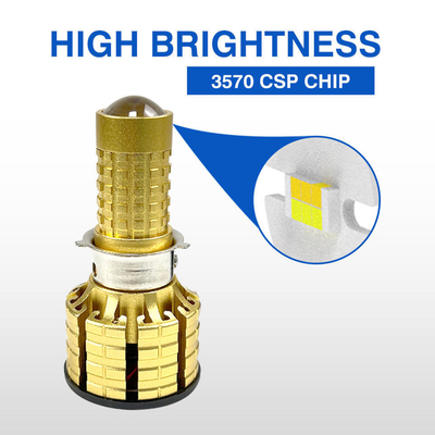 Gold M1-YY Motoled Light Lens Super Bright Motorcycle Headlight