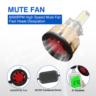 3 Colour Led Headlight For Motorcycle 50000Hrs Lifespan White Function