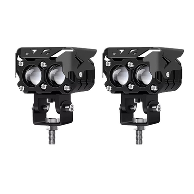 60W Motorcycle Driving Light Amber White Motorcycle Projector Light For Night Driving