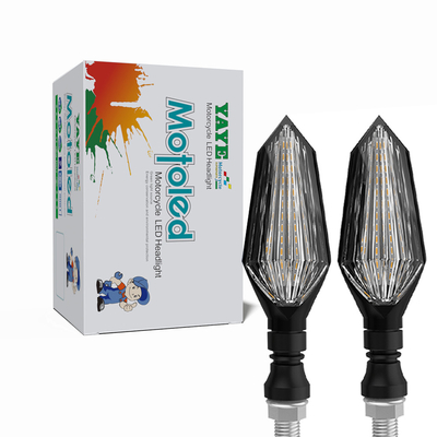 DC12V Motorcycle LED Flowing Water Blinker Tail Flasher IP67 Bendable Turn Signals Light