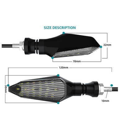 CB500 Waterproof Motorcycle Led Turn Signal Light With Lifespan Of 30000hours