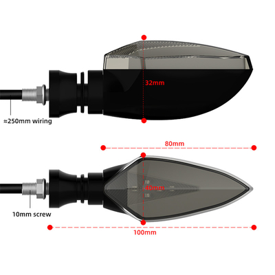 Universal Voltage 12V LED Waterproof Motorcycle Steering Lights Turn Signal Indicator