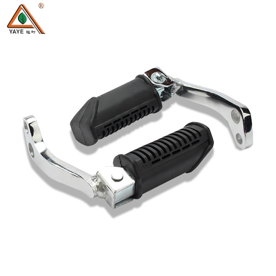 GN125 Motorcycle Front Footrest Parts Aluminum Rubber Wide Foot Pegs For Distribution