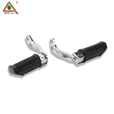 GN125 Motorcycle Front Footrest Parts Aluminum Rubber Wide Foot Pegs For Distribution