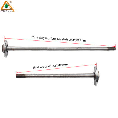 6 bolts tricycle full floating axle half shaft Transmission Parts Rear Axle 6 teeth suspended half shaft and holoaxis