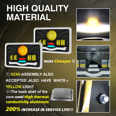 6 4 Inch Motorcycle Headlight Assembly with 6500K LED Projector Lens and Aviation Aluminum Parts for High Durability