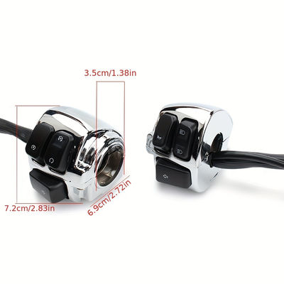 Universal Motorcycle Spare Parts Horn Headlight Start 25mm Handle Switch for XL883 XL1200  Dyna Softail FL V-Rod