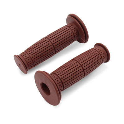 Retro Classic Motorcycle Handle Grips New Rubber Handlebar 22mm for Cafe Racer Vintage Bike Universal Fitment Cafe Racer Vintage