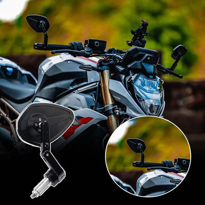 Diamond Shaped Mirror Suitable for 22mm Handle Width Adjustable Motorcycle Rearview Mirror Motorcycle Universal Accessories