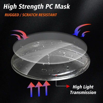 YAYE 5.75 Inch GN125 LED Accessory Red Skull Motorcycle High Low Beam DRL Headlight with Optical Lens