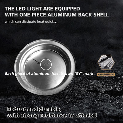 YAYE 6 Inch CM125 Red Skull DRL LED Accessory Motorcycle High Low Beam DRL Headlight with Optical Lens