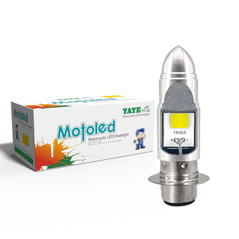 HS1 BA20D H6 White Motorcycle Led Headlight Bulb 1000lm High Low Beam