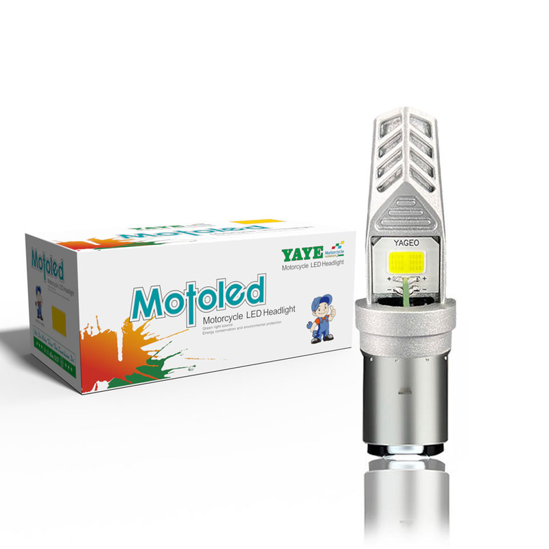 1000lm Motorcycle Headlight Lamp H4 HS1 BA20D H6 P15D Led Headlight Bulb