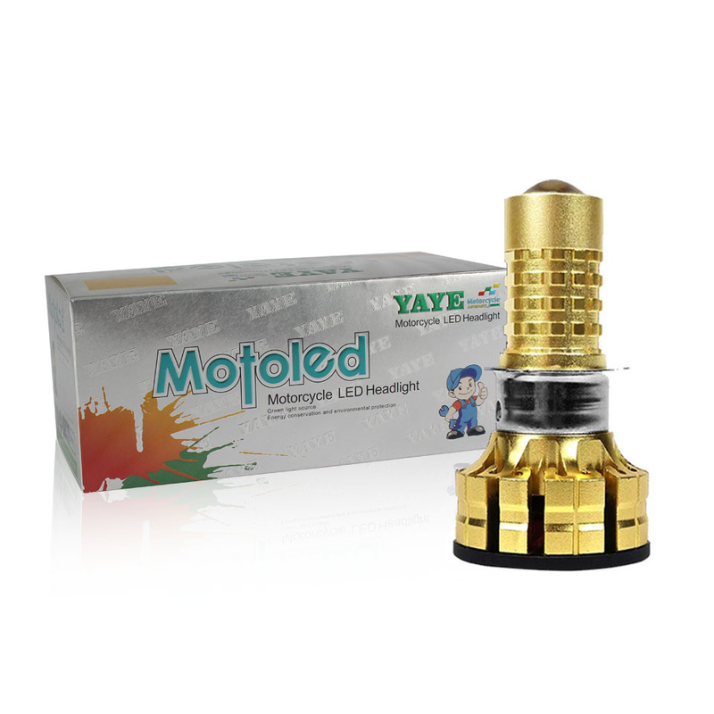 Gold M1-YY Motoled Light Lens Super Bright Motorcycle Headlight