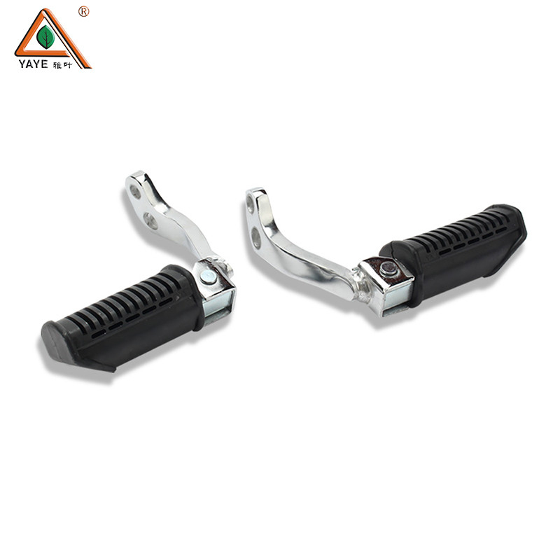 GN125 Motorcycle Front Footrest Parts Aluminum Rubber Wide Foot Pegs For Distribution