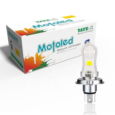 AC/DC8-80V H4 HS1 BA20D H6 COB لامپ جلو موتورسیکلت LED با صفحه پایه آلومینیومی