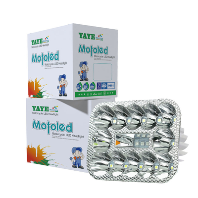 موتورسیکلت یونیورسل چراغ جلو LED داخلی DC12V 45W 4500LM ساخت پایدار