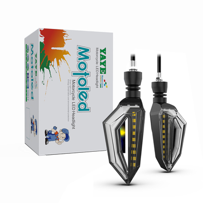 DC12V LED زرد جریان آب سیگنال چرخش چراغ هشدار برای موتورسیکلت YAYE 2385