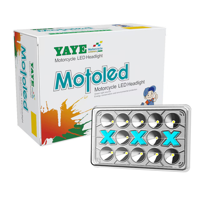 چراغ جلوی LED موتورسیکلت CG125 125cc با DRL سفید آبی
